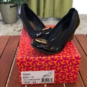 Tory Burch black wedge heel